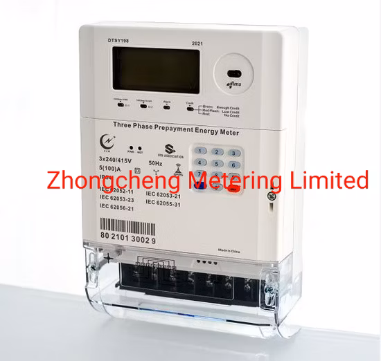 Single Phase Smart Sts Prepaid Prepayment Energy Meter