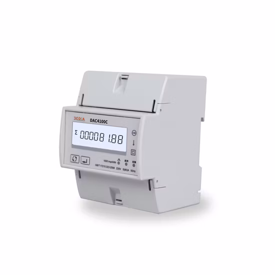 Dac4100c 단상 DIN 레일 Modbus 에너지 미터(스마트 리모콘 포함)