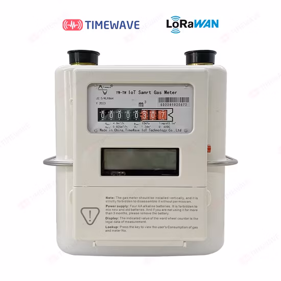 Lorawan 무선 알루미늄 스틸 케이스 Smart G2.5 가스 계량기